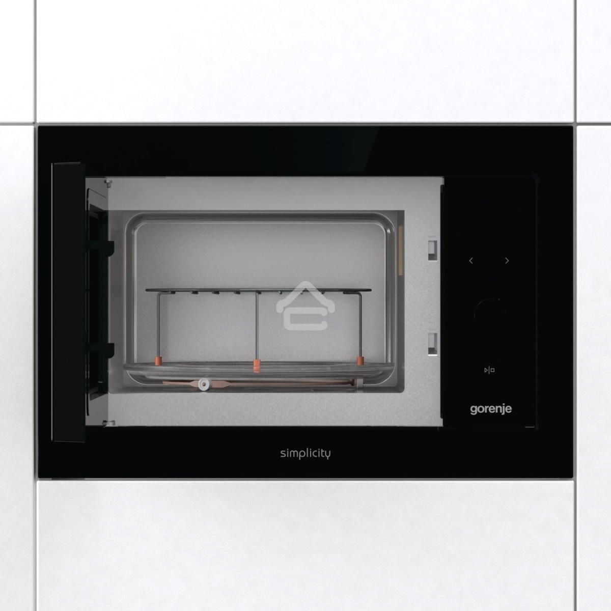 Встраиваемая микроволновая печь GORENJE BM235G1SYB черный 23 л, 900 Вт, переключатели - поворотный механизм/сенсор