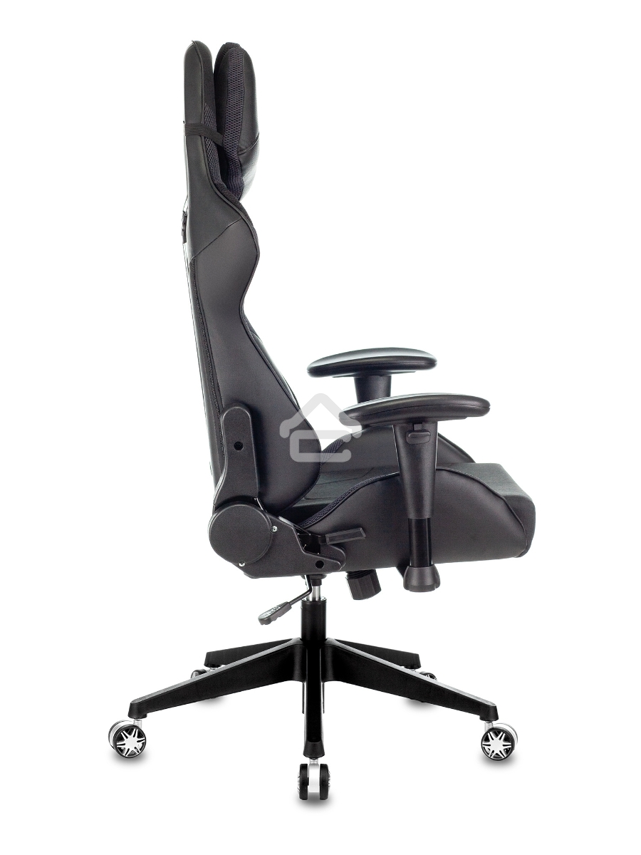 Кресло игровое Бюрократ VIKING 4 AERO BLACK EDITION черный искусст.кожа/ткань