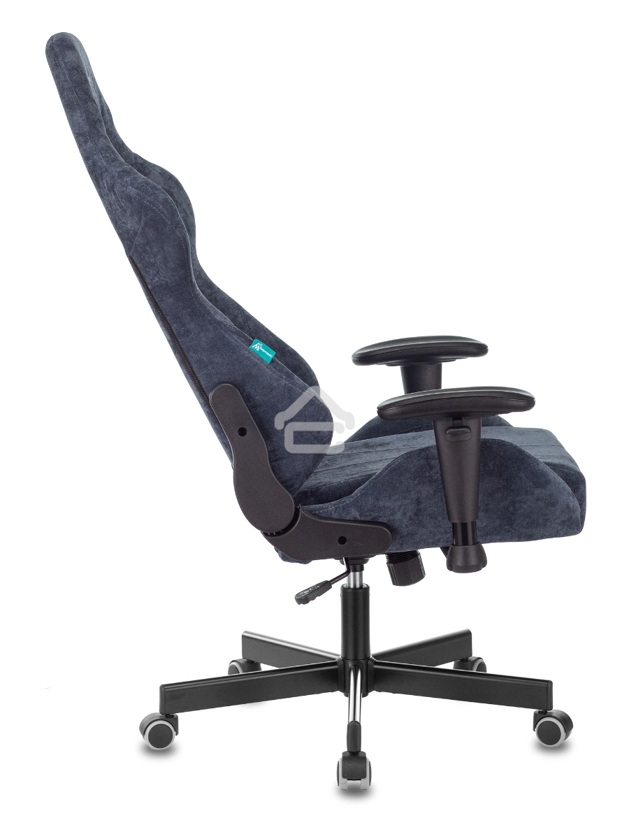 Кресло игровое Бюрократ VIKING KNIGHT LT27 FABRIC синий крестовина металл/пластик