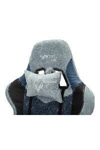 Кресло игровое Бюрократ VIKING 7 KNIGHT BL FABRIC синий текстиль/эко.кожа крестовина металл/пластик