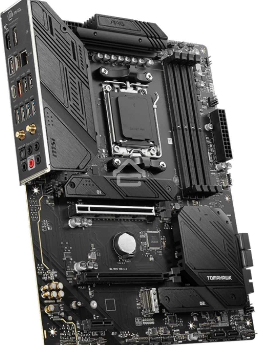 Материнская плата MSI MAG B650 TOMAHAWK WIFI, AM5, AMD B650, 4xDDR5, 6xSATA, 3xM.2, 1xPCI-E 4.0 x16, 1xPCI-E 4.0 x2, 1xHDMI, 1xDisplayPort, 1xUSB Type-C, 1x2.5Gb LAN, 2xUSB-A 2.0, 3xUSB-A 3.2 Gen 1, 3xUSB-A 3.2 Gen 2, 5x3.5 мм, 7.1, Standard-ATX
