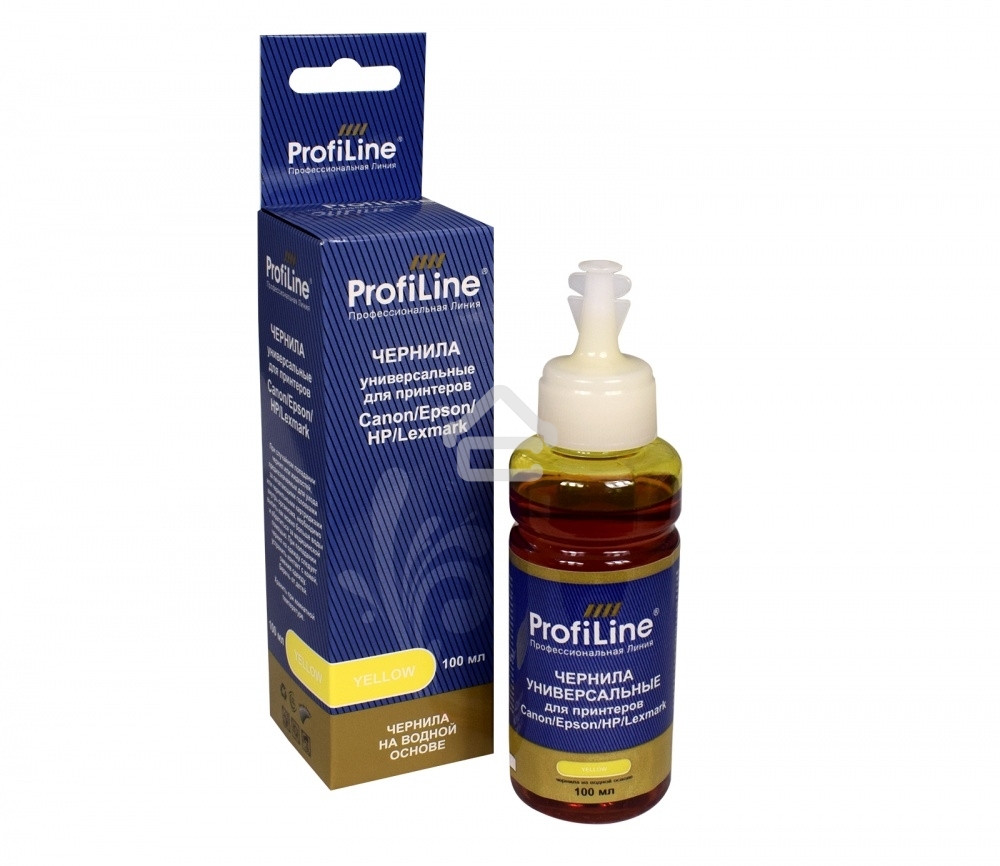Чернила ProfiLine Premium для Canon/Epson/HP/Lexmark Yellow 100 мл водн