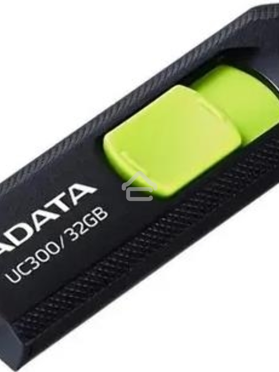 Флеш диск A-Data 32Gb Type-C UC300 ACHO-UC300-32G-RBK/GN USB3.2 черный/зеленый