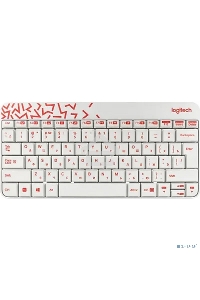 Клавиатура + мышь Logitech Wireless Combo MK 240 Nano White-red 920-008212