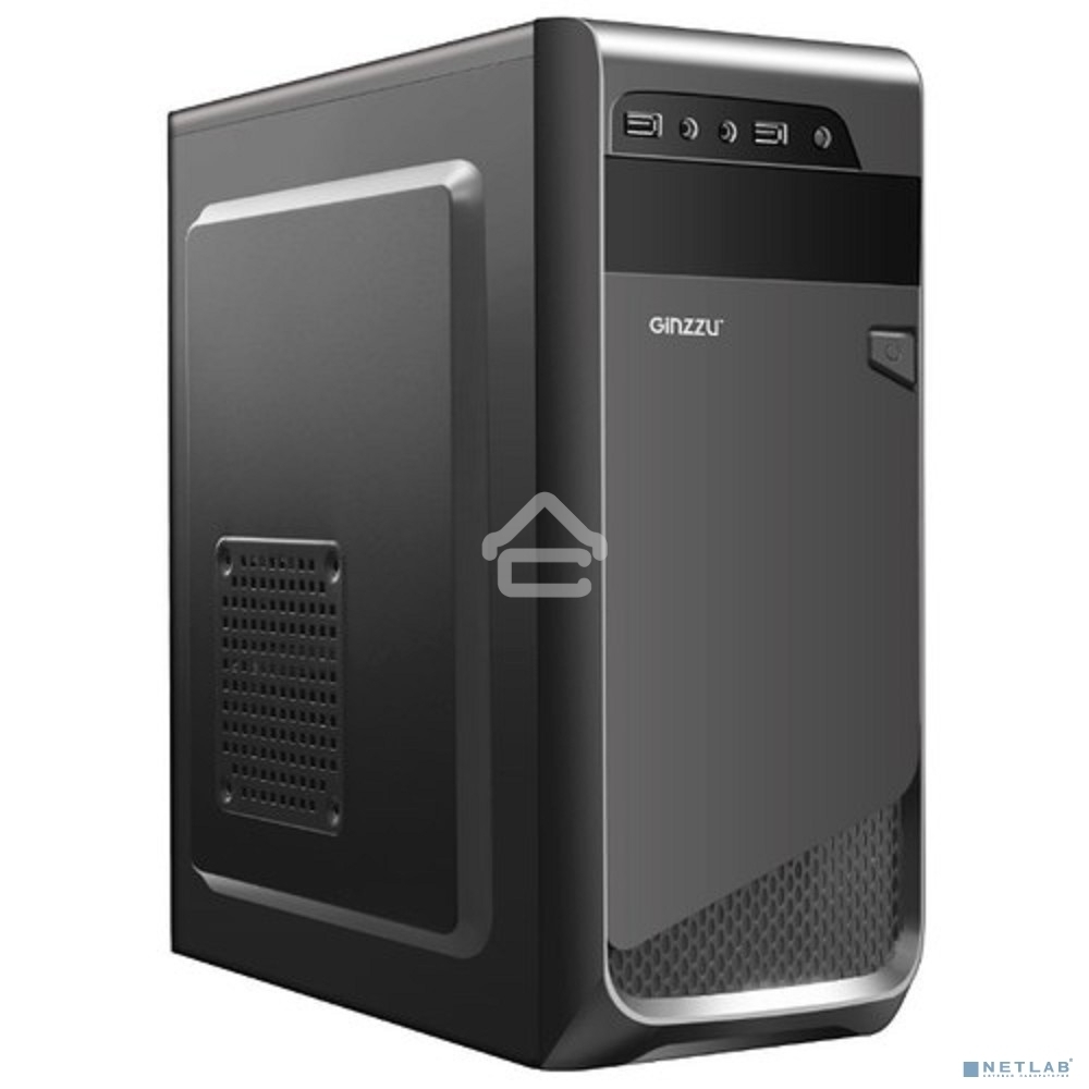 Компьютерный корпус Ginzzu A180 2*USB 2.0,AU w/o PSU