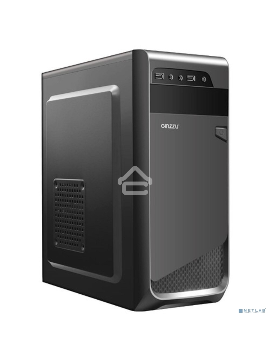 Компьютерный корпус Ginzzu A180 2*USB 2.0,AU w/o PSU