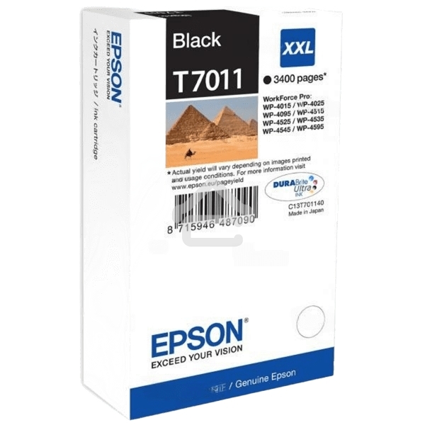 Картридж струйный Epson C13T70114010 WP 4000/4500 Series Ink XXL Cartridge Black 3.4k