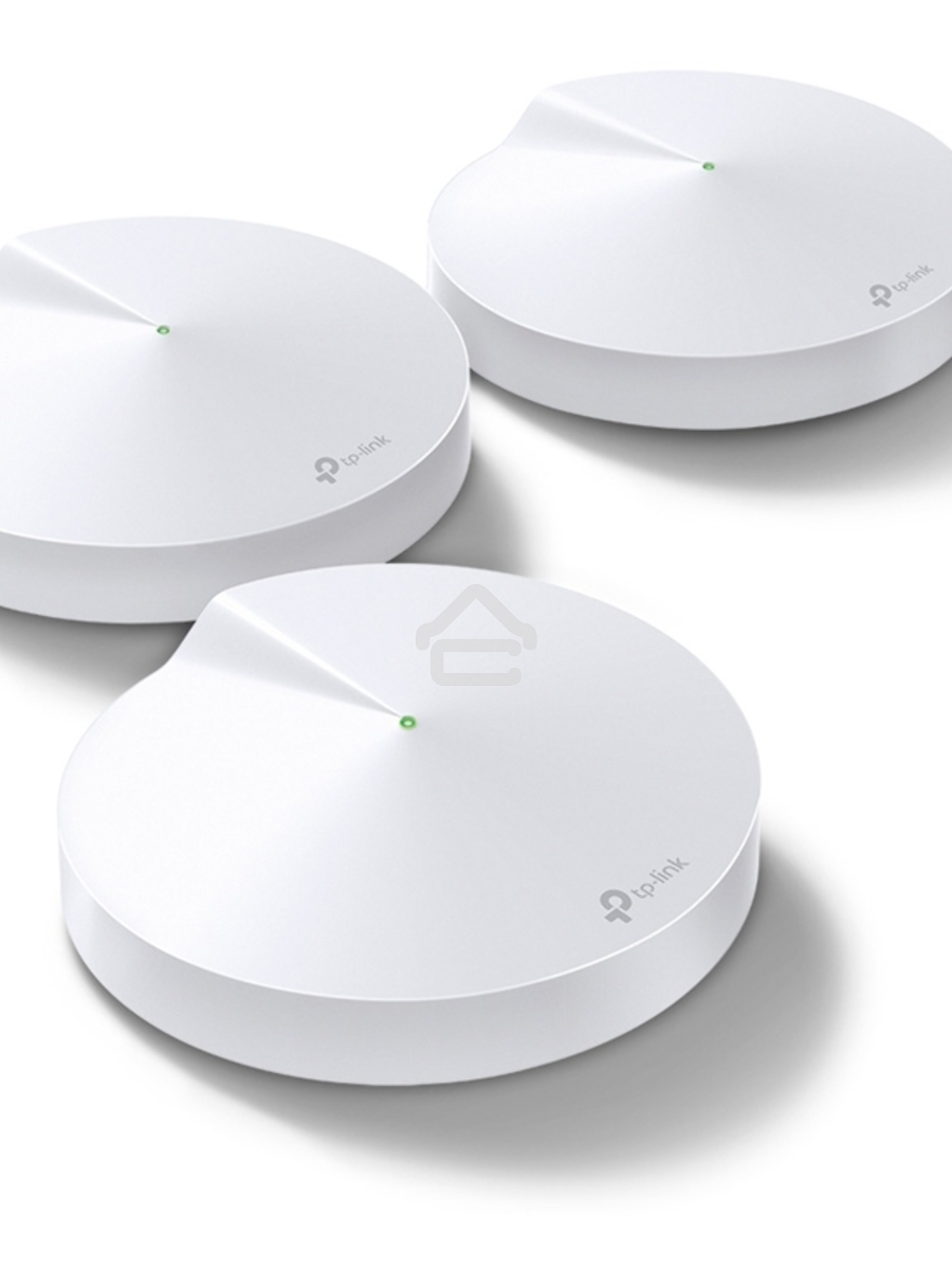 Маршрутизатор TP-Link TP-Link DECO M5(3-PACK) AC1300 Домашняя Wi-Fi система, чипсет Qualcomm, два диапазона (Dual-Band), поддержка стандартов 802.11ac/a/b/g/n, 717 МГц четырёхъядерный процессор, Bluetooth 4.2, 2 гигабитных порта Ethernet, 1 порт USB Type-
