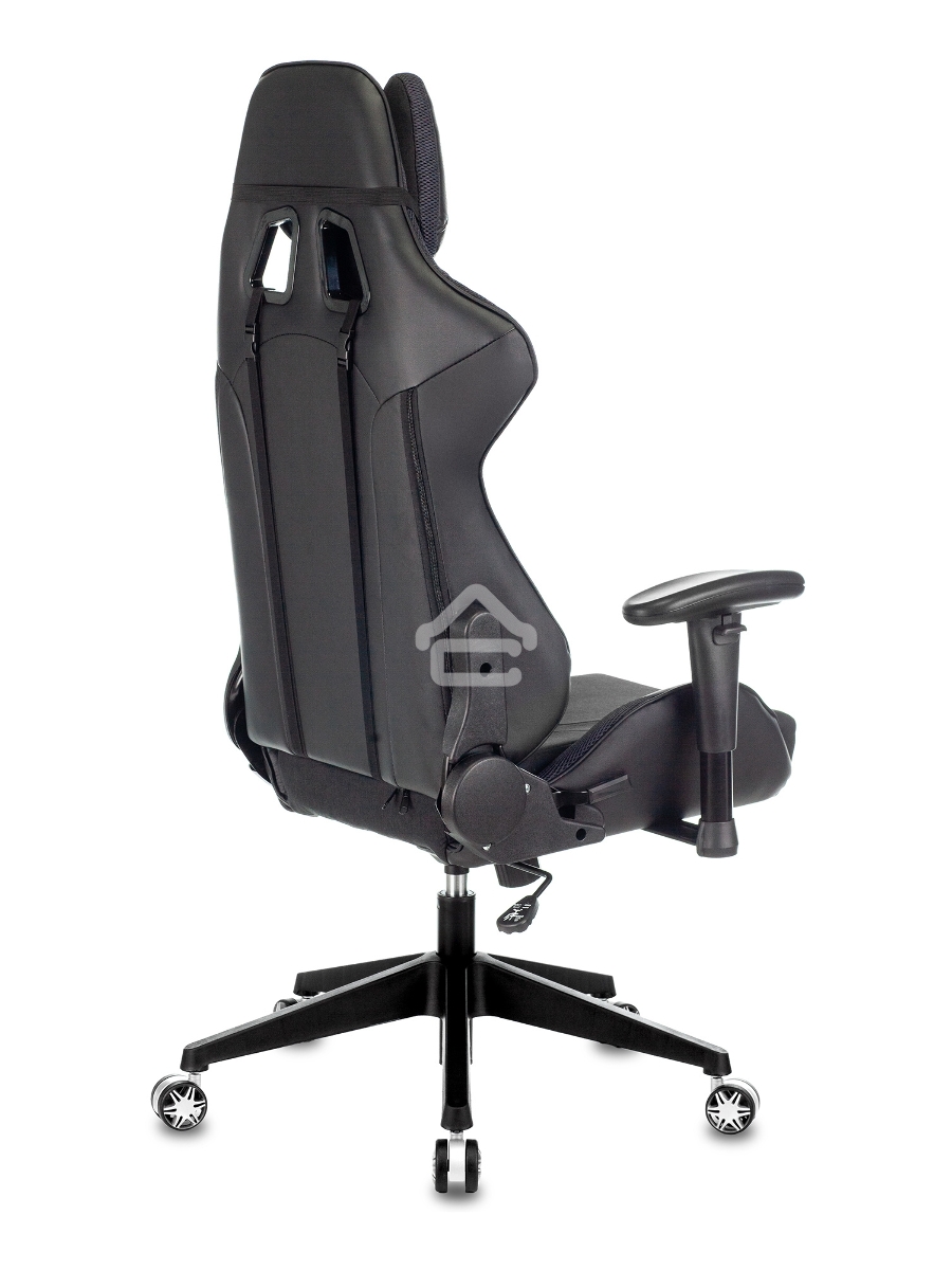 Кресло игровое Бюрократ VIKING 4 AERO BLACK EDITION черный искусст.кожа/ткань