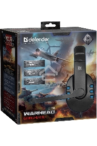 Гарнитура Defender GAMING WARHEAD G-160 BLACK/BLUE
