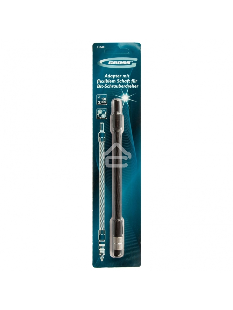 Переходник GROSS 11369гибкий для бит 190мм 1/4''