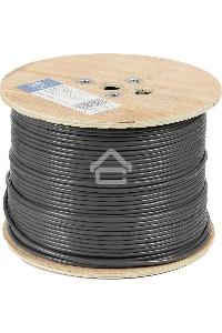 Кабель сетевой Ningbo FTP 4 пары cat5E solid 0.5мм Cu molded 305м серый