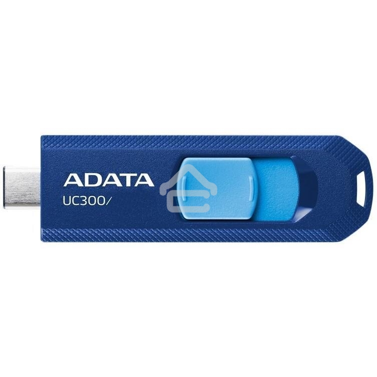 Флешка USB ADATA UC300 (ACHO-UC300-256G-RNB/BU), 256Gb, USB 3.2 Gen1, R/W 100/30, синий/голубой