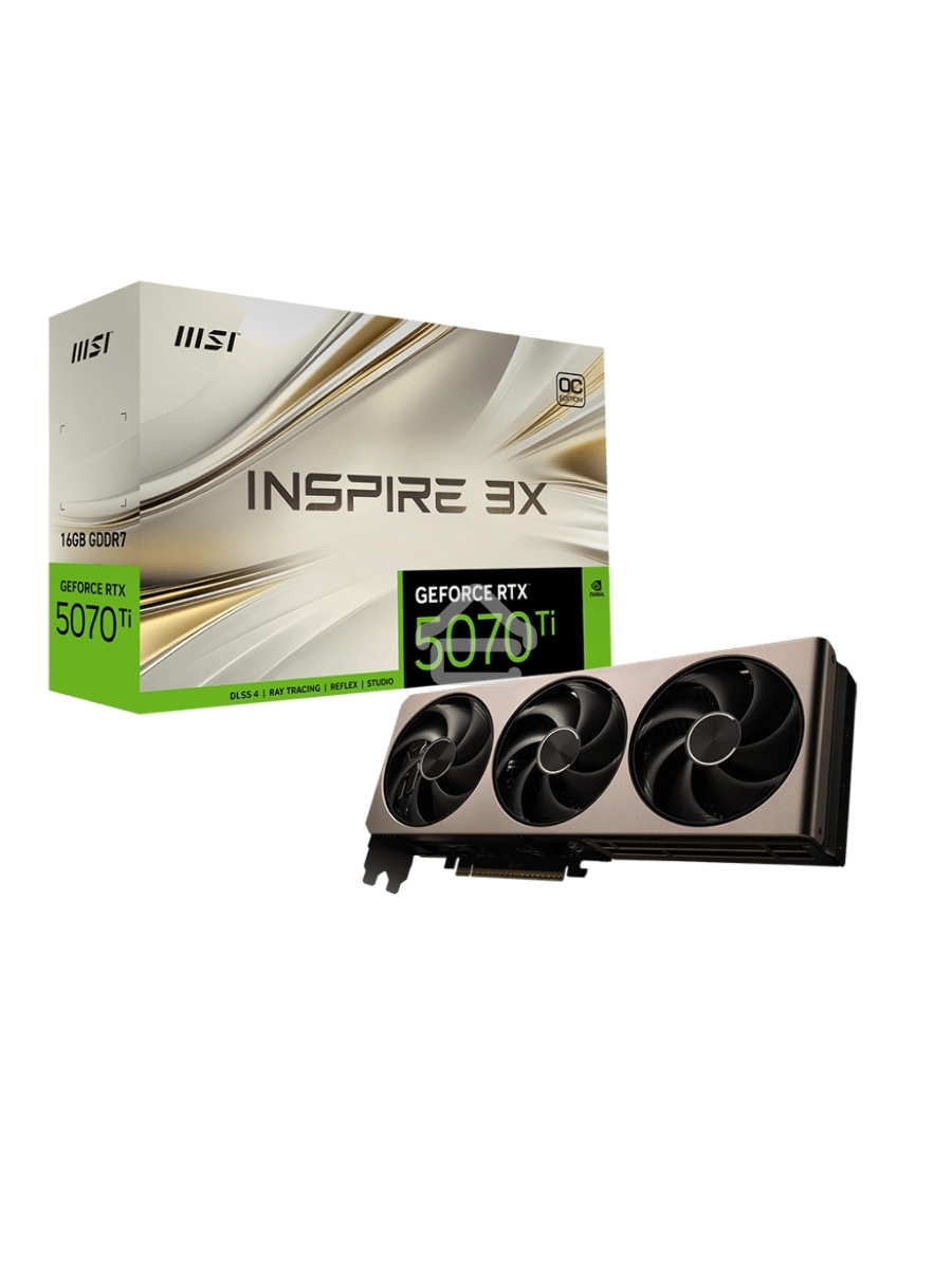 Видеокарта MSI GeForce RTX 5070 Ti 16G INSPIRE 3X OC