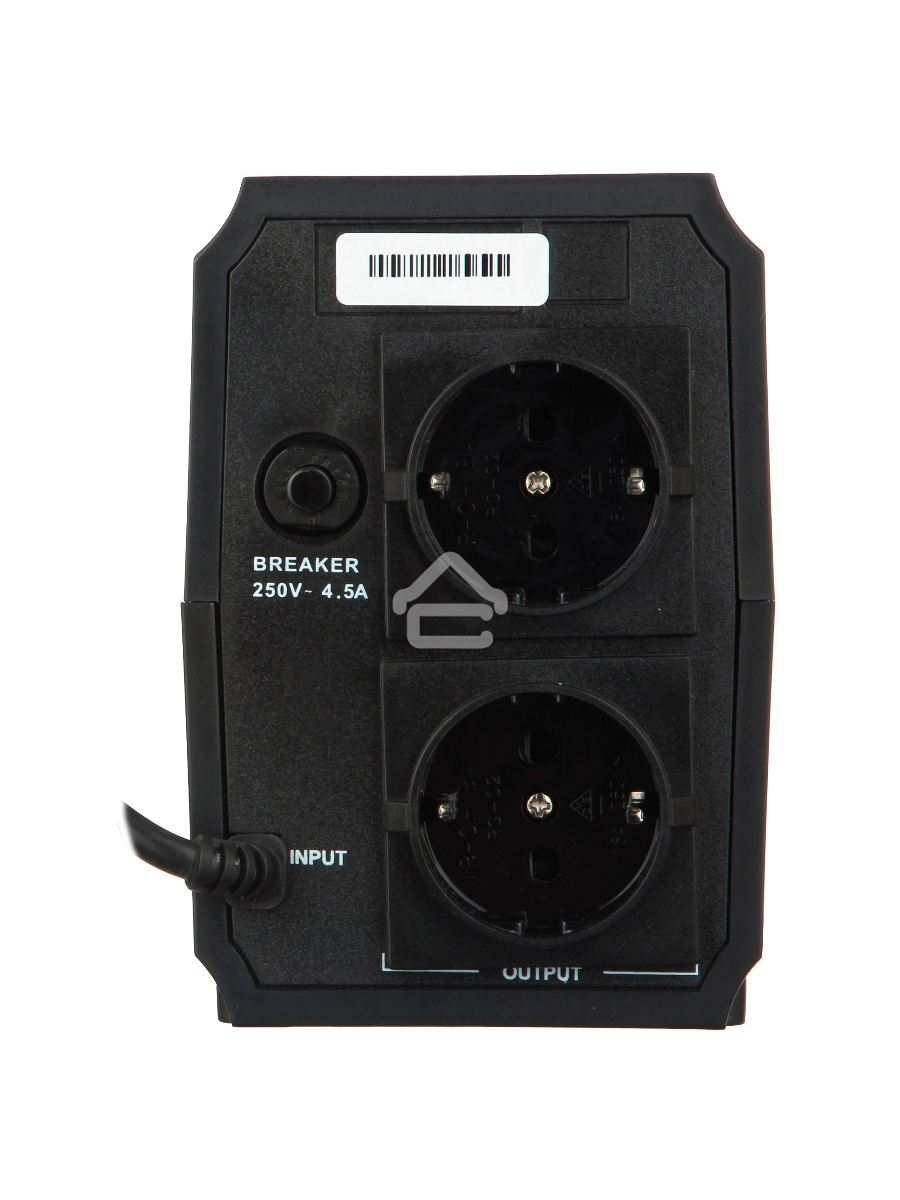 Источник бесперебойного питания ExeGate EP244543RUS Power Back BNB-600<600VA, Black, 2 евророзетки>