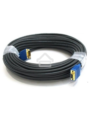 Кабель VGA DB15 (m)/DB15 (m) 20м феррит.кольца