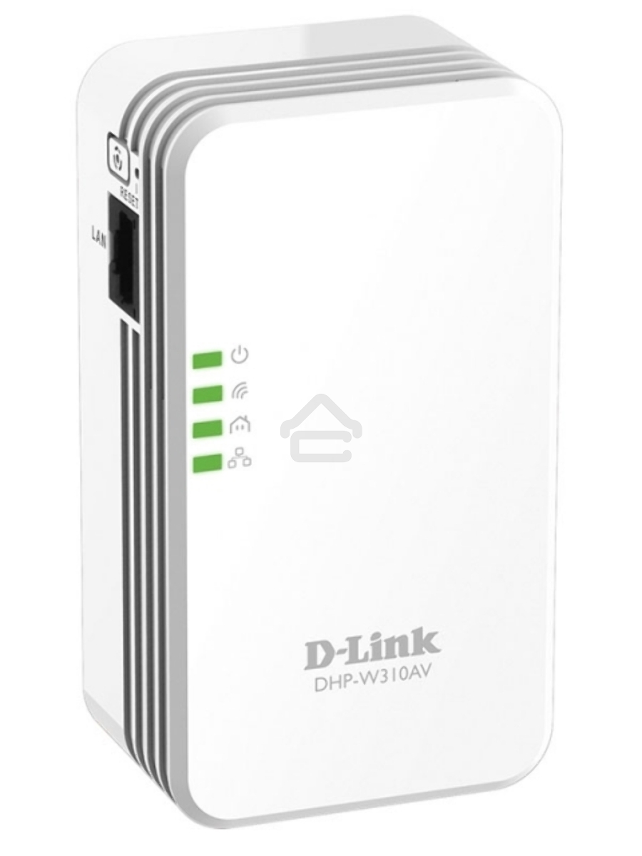 Беспроводной PowerLine-адаптер D-Link DHP-W310AV N300 с поддержкой HomePlug AV
