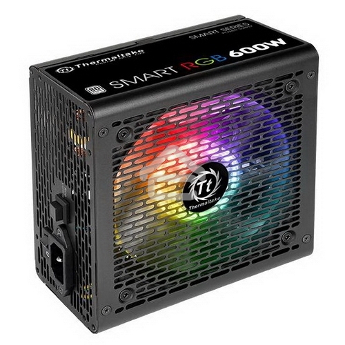 Блок питания Thermaltake Smart RGB (PS-SPR-0600NHSAWE-1), 600Вт, 80 PLUS, 120мм, черный