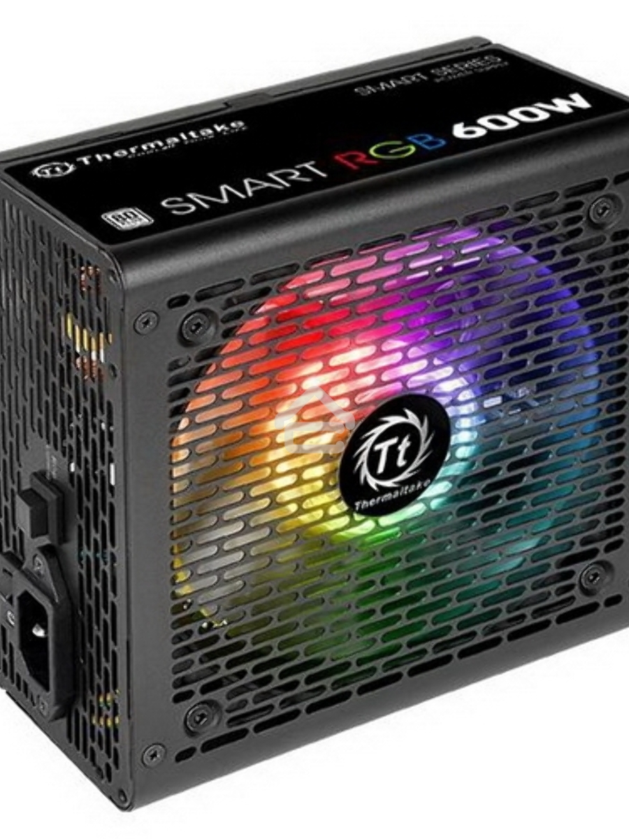 Блок питания Thermaltake Smart RGB (PS-SPR-0600NHSAWE-1), 600Вт, 80 PLUS, 120мм, черный