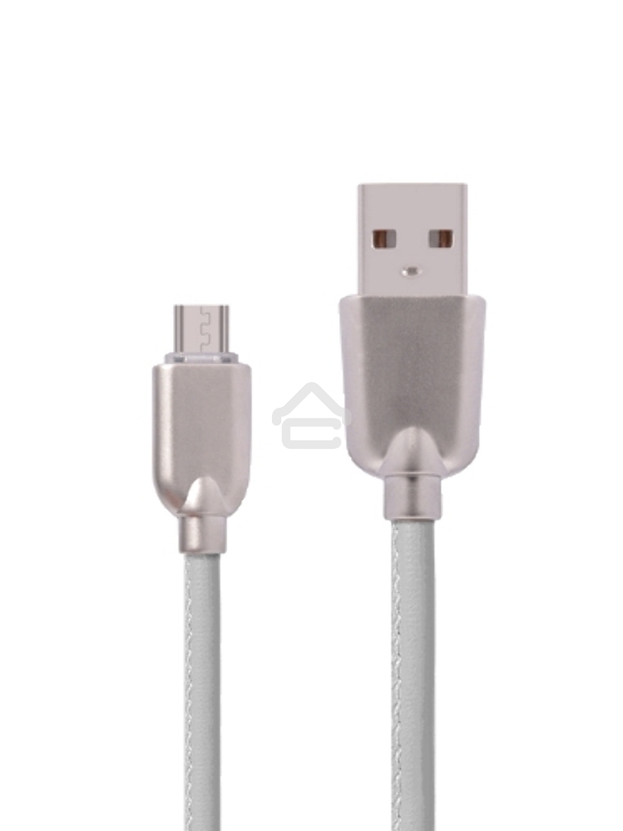 Кабель USB ACD-Allure MicroUSB ~ USB-A Кожа, 1м, белый (ACD-U926-M1W)