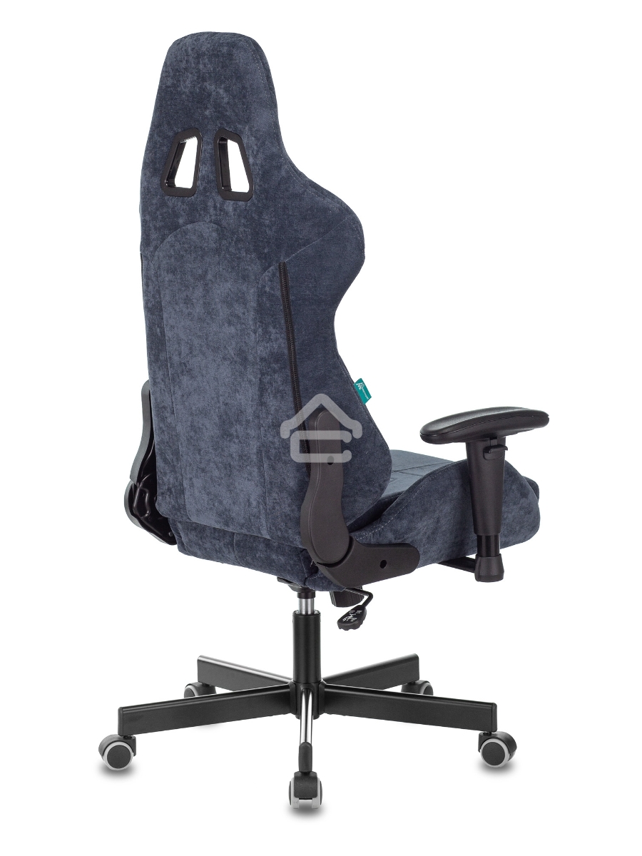Кресло игровое Бюрократ VIKING KNIGHT LT27 FABRIC синий крестовина металл/пластик