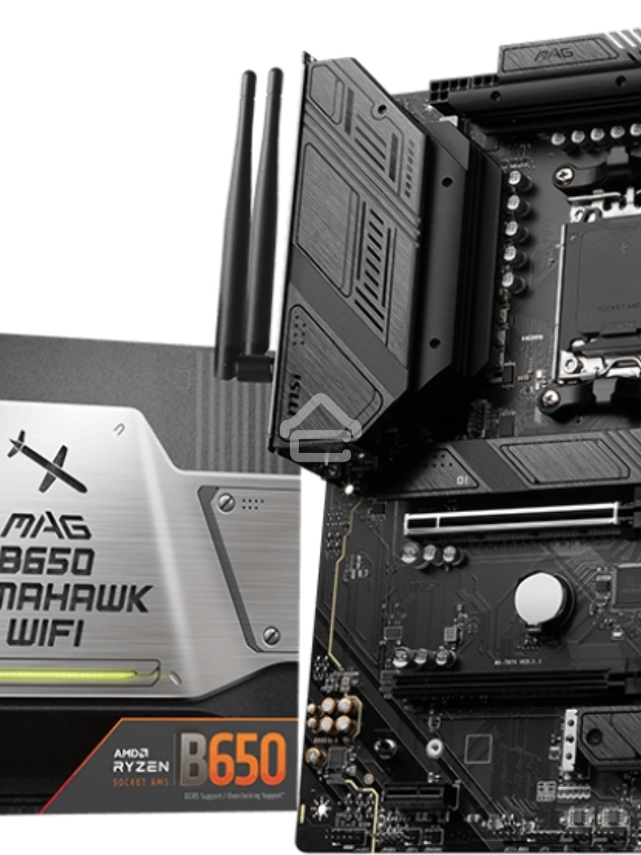 Материнская плата MSI MAG B650 TOMAHAWK WIFI, AM5, AMD B650, 4xDDR5, 6xSATA, 3xM.2, 1xPCI-E 4.0 x16, 1xPCI-E 4.0 x2, 1xHDMI, 1xDisplayPort, 1xUSB Type-C, 1x2.5Gb LAN, 2xUSB-A 2.0, 3xUSB-A 3.2 Gen 1, 3xUSB-A 3.2 Gen 2, 5x3.5 мм, 7.1, Standard-ATX