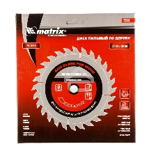 Пильный диск Matrix по дереву, 190x20мм, 24 зуба + кольцо 16/20 Professional