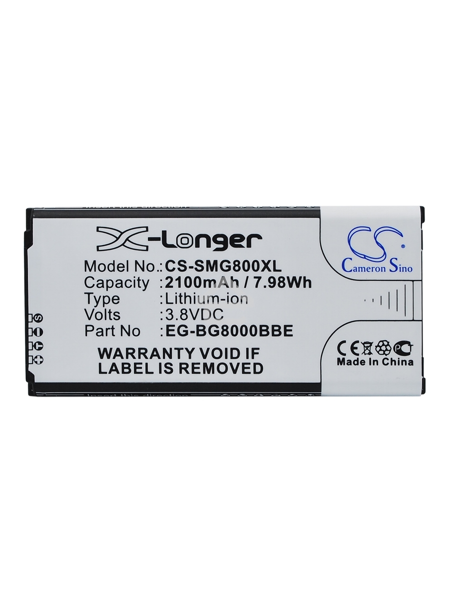 Аккумулятор CameronSinoCS-SMG800XL BG-BG800BBE для Samsung Galaxy S5 Mini SM-G800F3.85V / 2100mAh / 8.09Wh