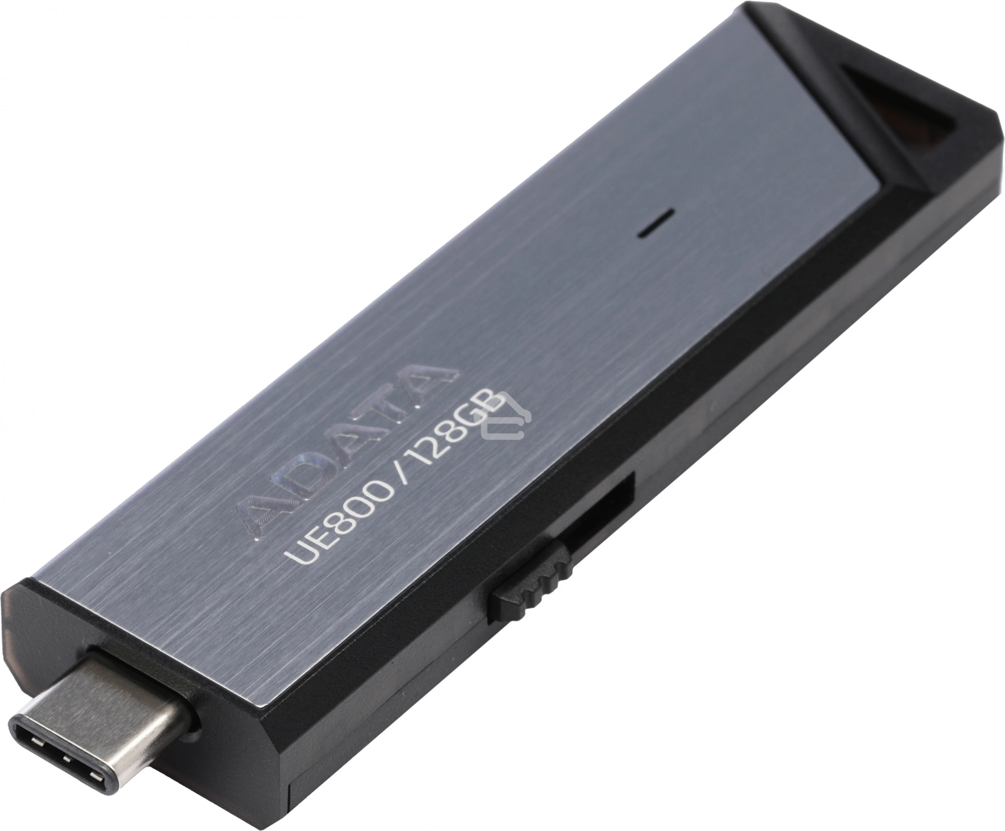 Флешка USB ADATA UE800 (AELI-UE800-128G-CSG), 128Gb, Type-C USB 3.2, R/W 1000/550, серебристый