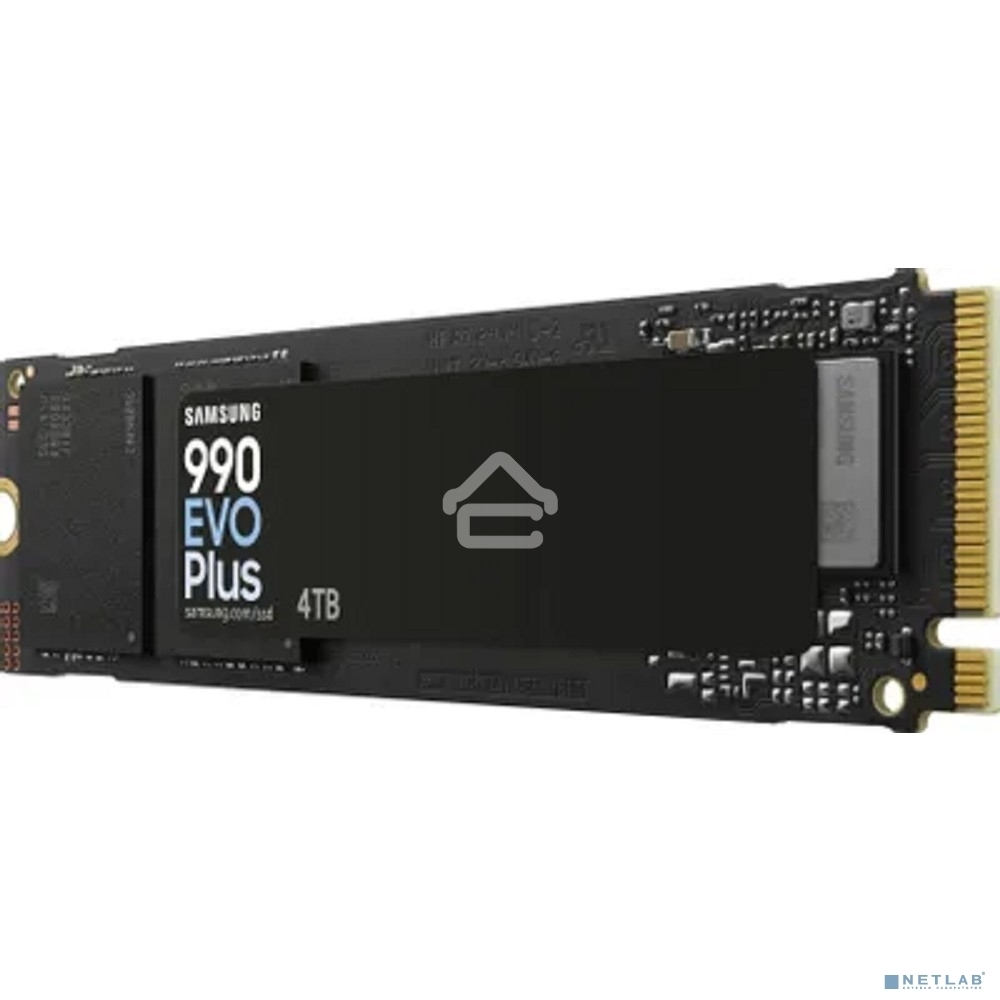Накопитель SSD Samsung 990 EVO Plus, 4 ТБ, M.2 2280, PCIe 4.0 x4, NVMe 2.0, R/W 7250/6300