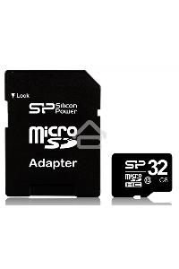 Флеш карта microSD 32Gb Class10 Silicon Power SP032GBSTH010V10 