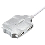 Разветвитель USB 2.0 Buro BU-HUB4-0.5-U2.0-Candy 4порт. серебристый