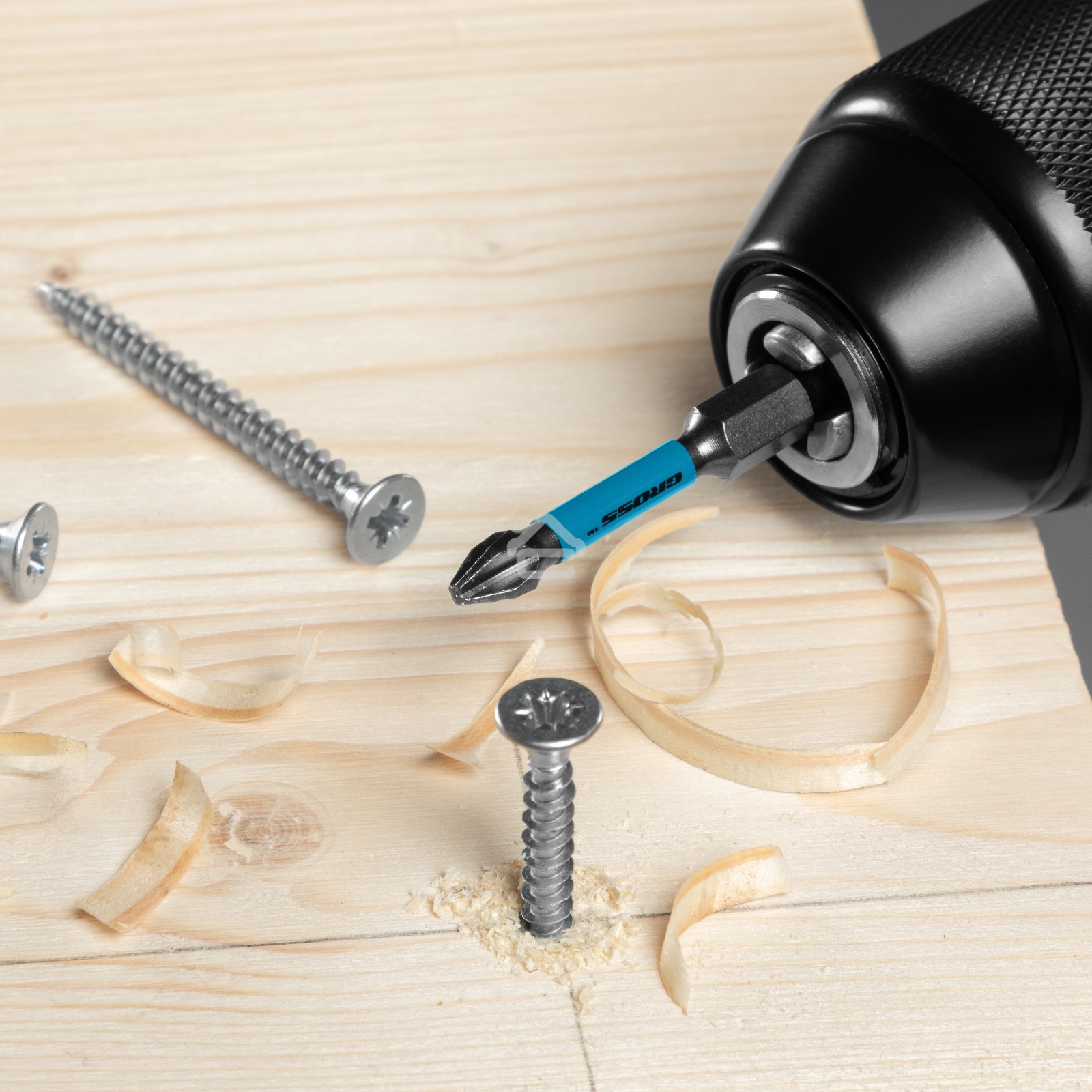 Набор бит торсионных PH2x50 мм, для ударных шуруповертов, 2 шт. Gross