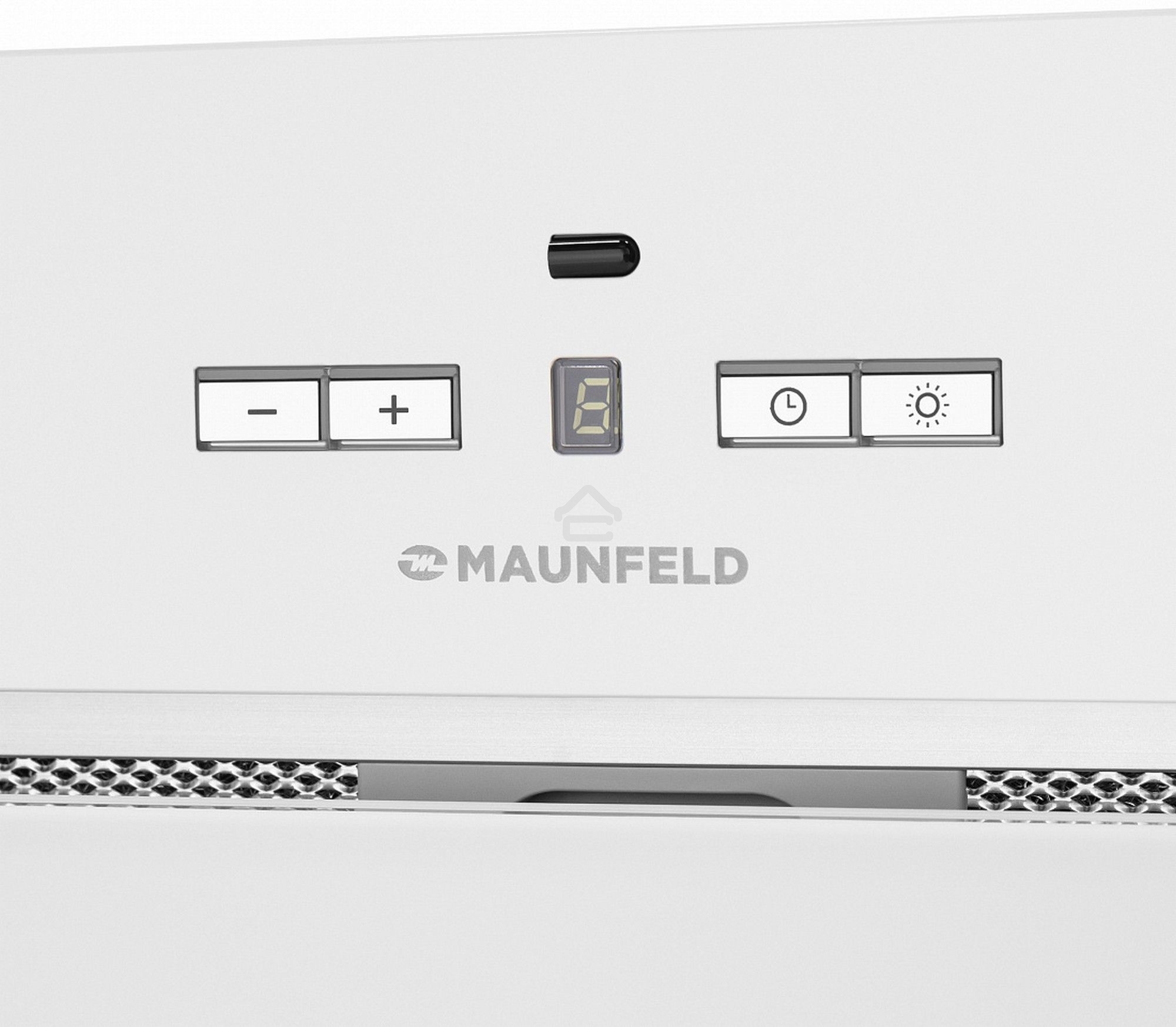 Вытяжка встраиваемая Maunfeld Fantasy 1000ST 60 белое стекло, 60 см, 1000 куб. м/ч, 52 дБ