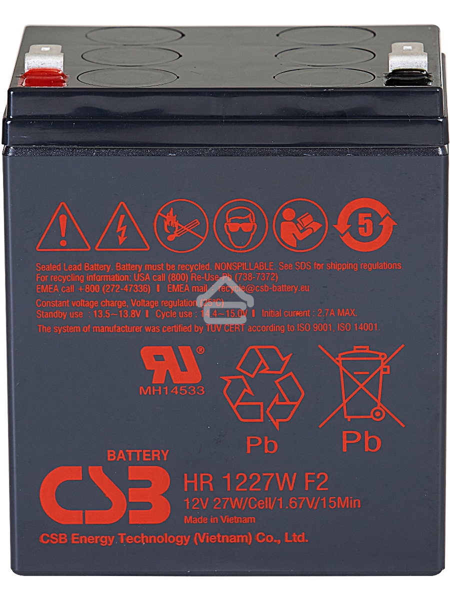Батарея CSB HR 1227W (12V 7.5Ah)