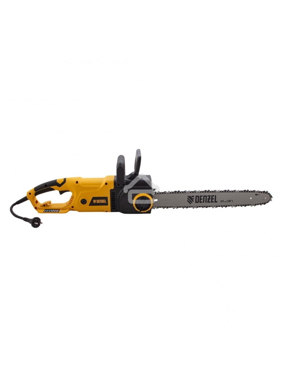 Пила цепная электрическая EDS-2200, 2,2кВт,продольная,шина 45см,шаг 3/8, паз 1,3мм, 62зв Denzel