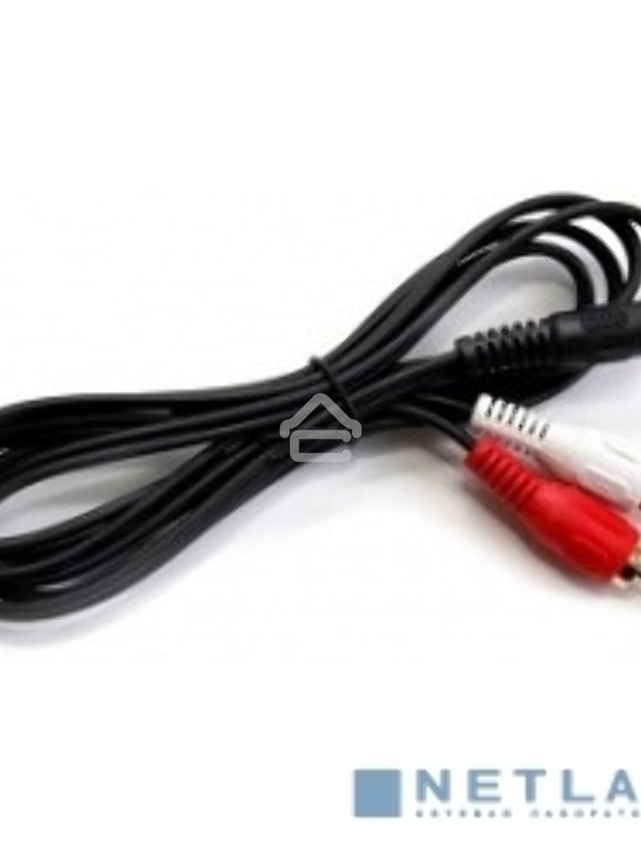 Кабель аудио (3.5mm Jack M -2xRCA M)3м Exegate, позолоченные разъемы