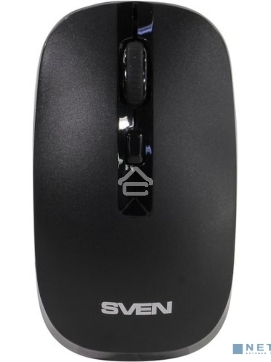 Мышь беспроводная SVEN RX-260W черный, 1600 dpi, радиоканал, USB, кнопки - 4