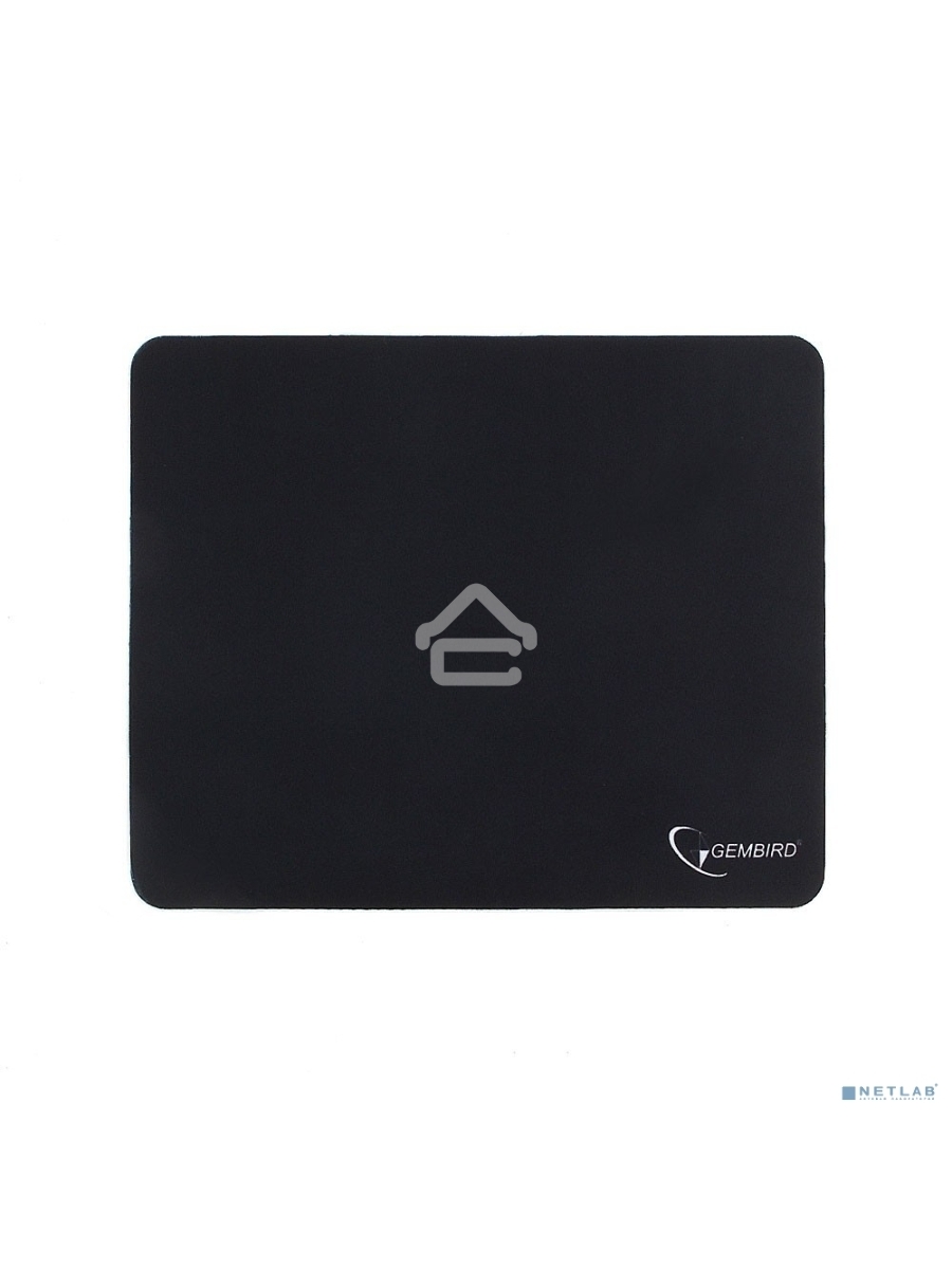 Коврик для мыши Gembird MP-BLACK, чёрный, размеры 250*200*2мм, полиэстер+резина