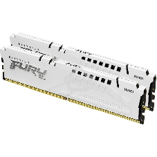 Оперативная память Kingston Fury Beast, DDR5, 32Gb (2x16 Gb), 5600 MHz, CL36, DIMM, радиатор, белый