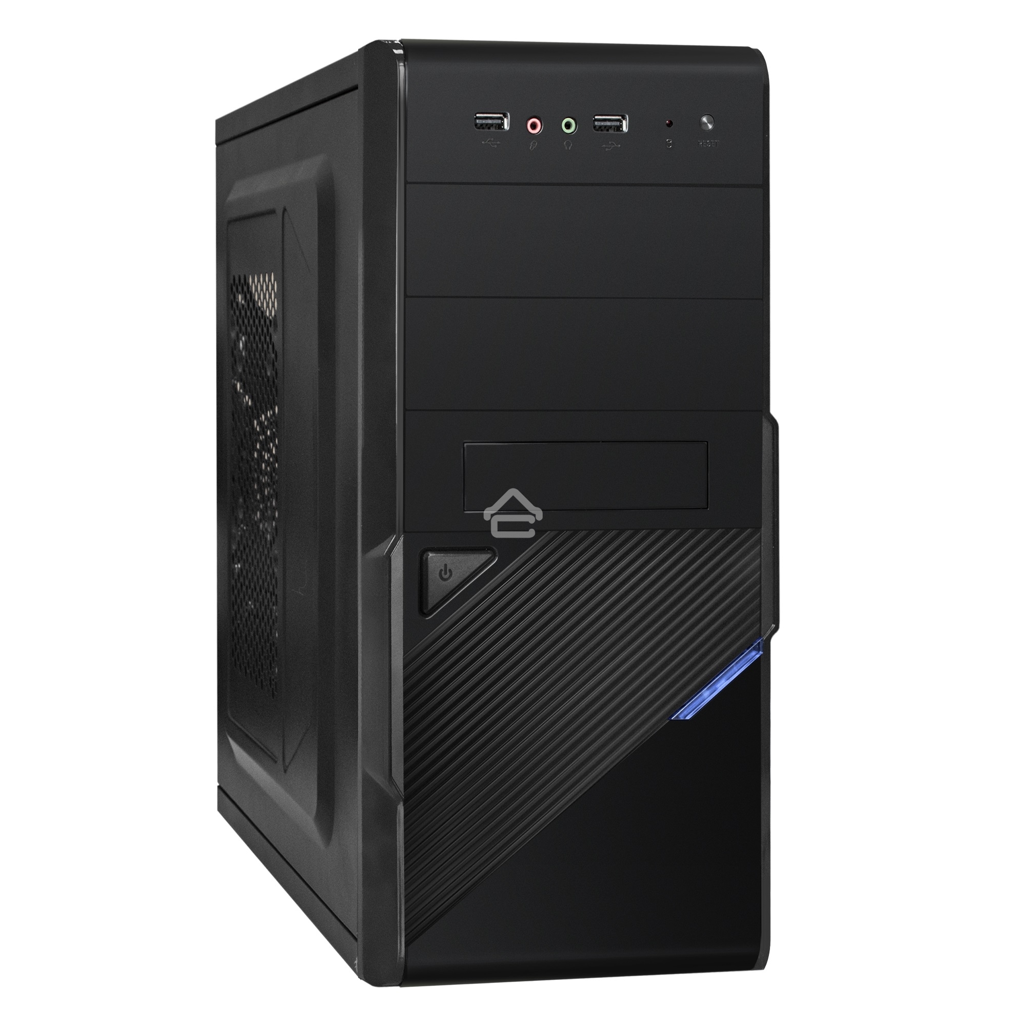 Компьютерный корпус Exegate EX284021RUS Minitower BA-201 Black, mATX, <AA500, 80mm>, 2*USB, Audio