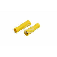 Разъем штекерный изолированный Rexant гнездо 5 мм 4-6 мм² (РШи-м 6.0-5/РШИм 5,5-6-4) желтый