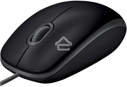 Мышь проводная Logitech M110 Silent черный, 1000 dpi, USB, кнопки - 3