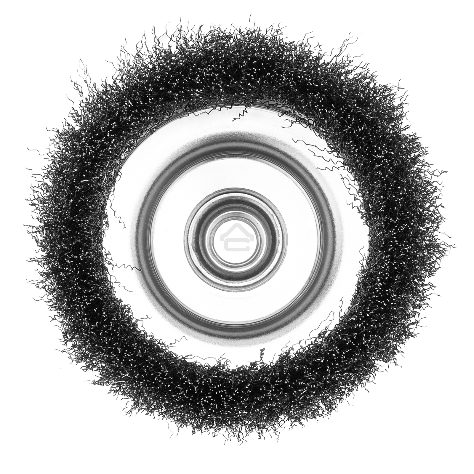 Щетка для УШМ Сибртех 125 мм М14, чашка, витая проволока 0,3 мм