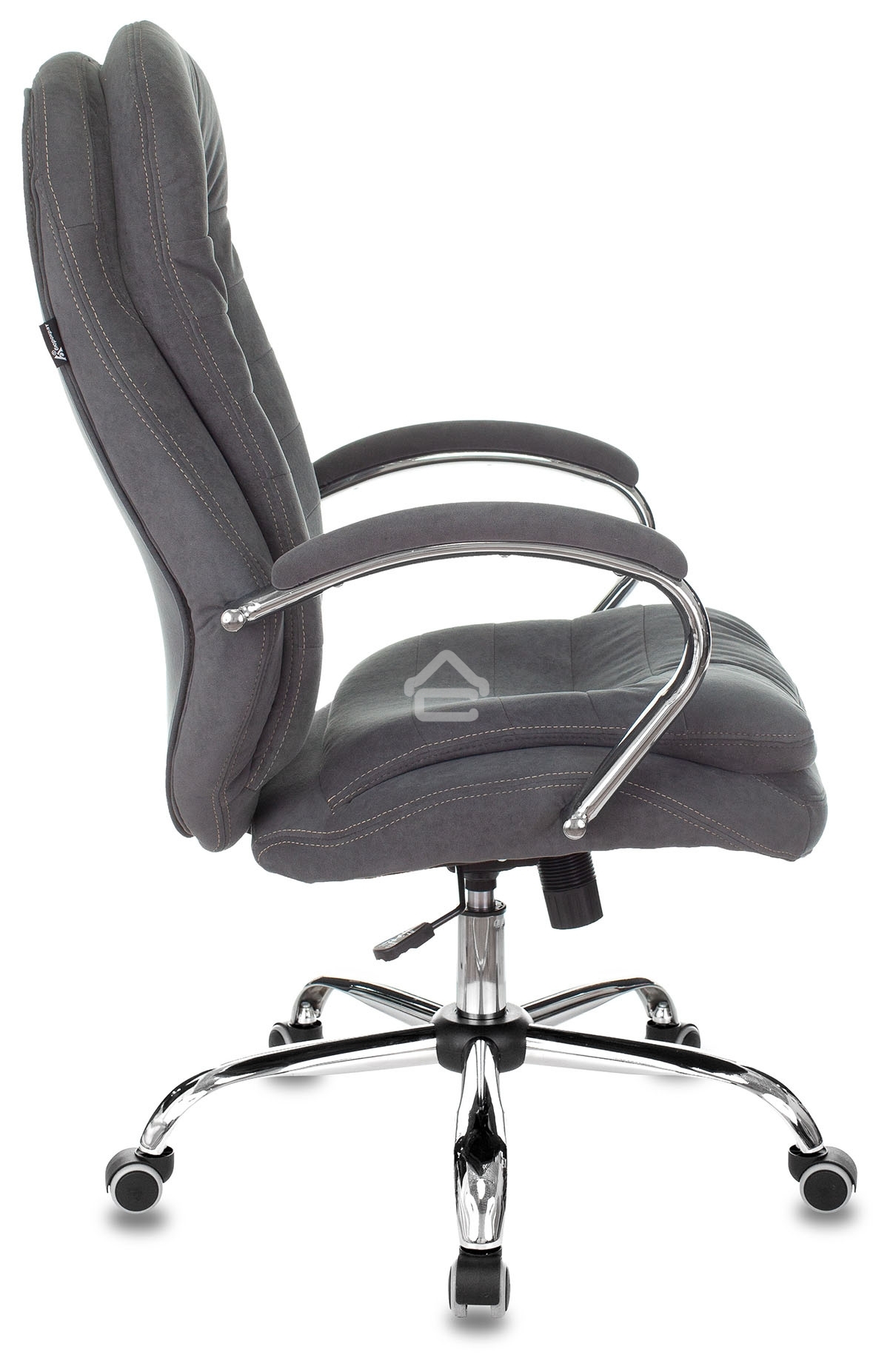 Кресло руководителя Бюрократ T-9950SL Fabric серый Alfa 44, крестовина металл хром