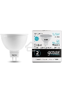 Лампа GAUSS LED Elementary 13526 MR16 GU5.3 5.5W 4100К  1/10/100