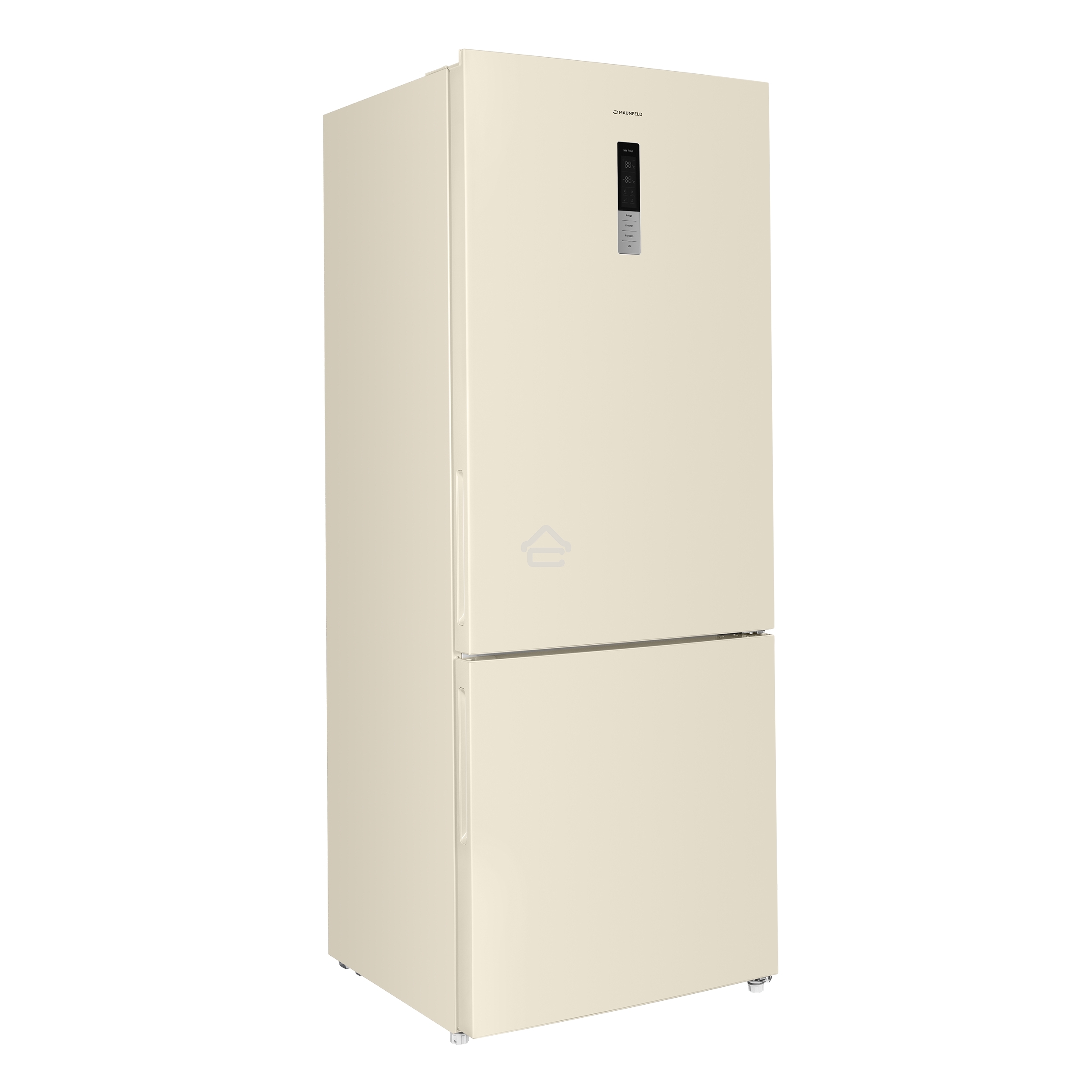 Холодильник Maunfeld MFF1857NFBG бежевый инвертер двухкамерный 336/117л морозилка снизу