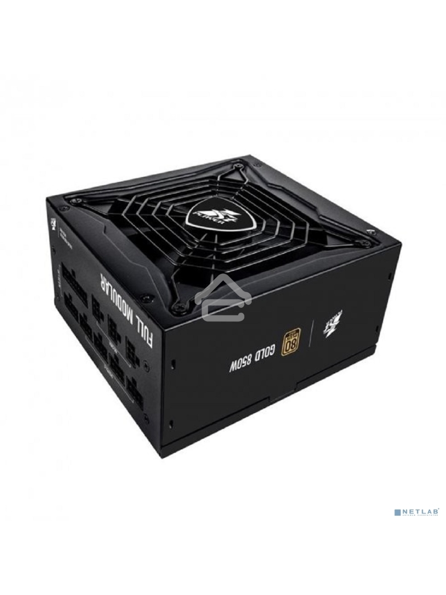 Блок питания 1STPLAYER PS-850SP, 800Вт, 80 PLUS Gold, 140мм, модульный, черный