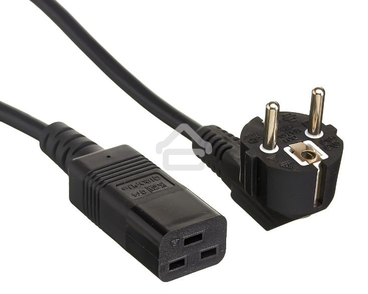 Кабель питания ExeGate Power PC19-1,8P (Евровилка Schuko->С19) VDE-250V-3*1.5-CU, черный, 16А, 1.8м