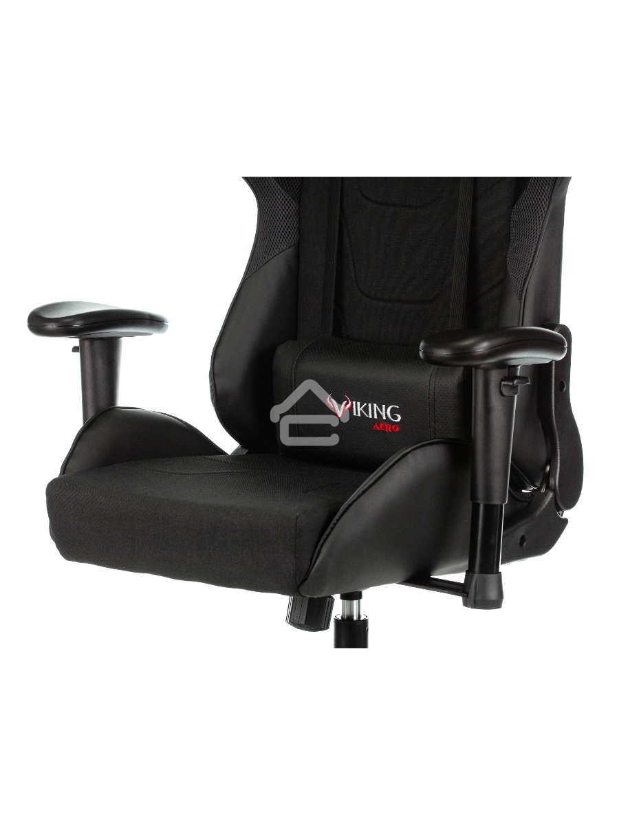 Кресло игровое Бюрократ VIKING 4 AERO BLACK EDITION черный искусст.кожа/ткань